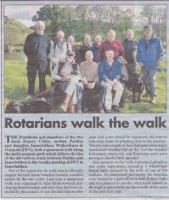 The group featured in Peeblesshire News